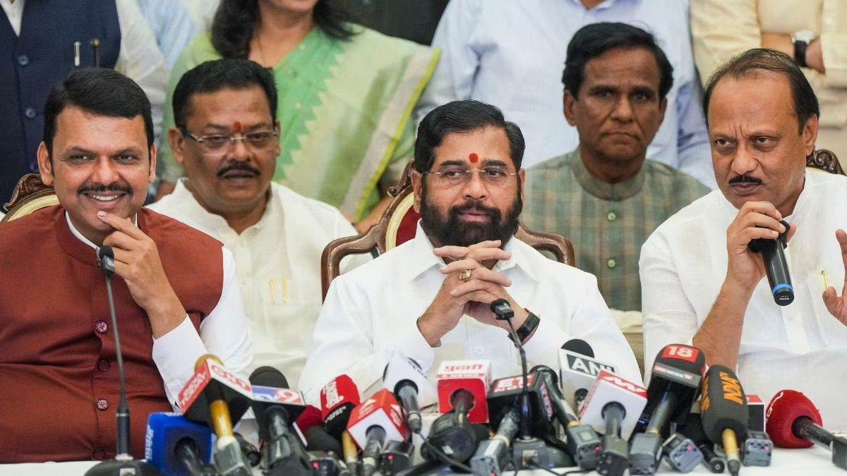 Five Mahayuti candidates take oath after being elected unopposed to the Maharashtra Legislative Council.