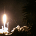 India Poland Hungary astronauts space station mission captured during SpaceX Axiom 4 launch with Peggy Whitson