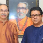 Uddhav and Raj Thackeray reunion at Matoshree with Bal Thackeray’s portrait in the background